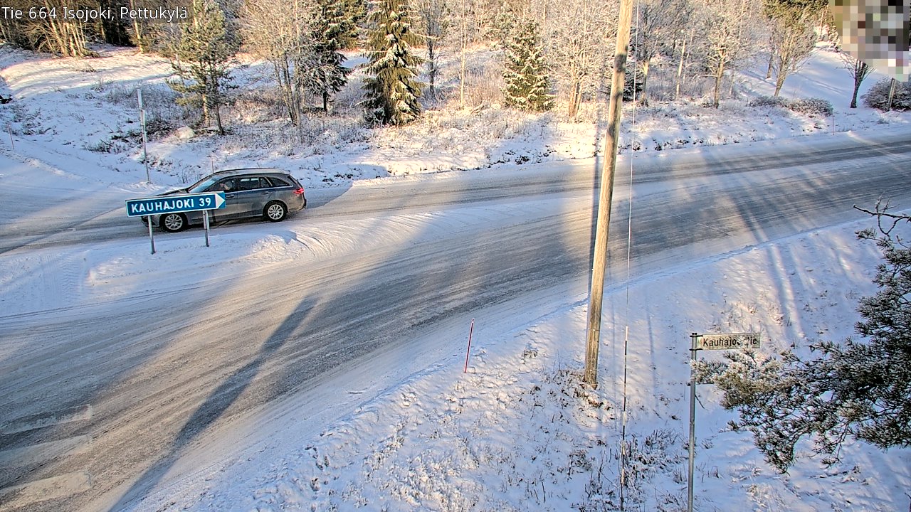 Weather Camera Image Road 664 Isojoki Pettukylä, Isojoki, Etelä-Pohjanmaa