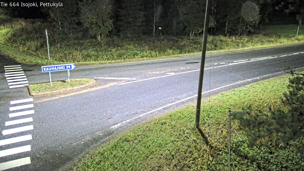 Weather Camera Image Road 664 Isojoki Pettukylä, Isojoki, Etelä-Pohjanmaa