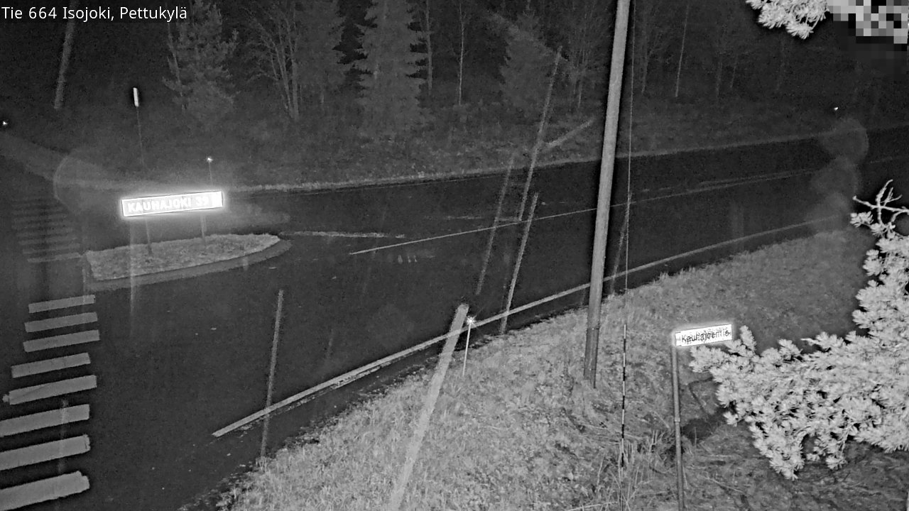 Weather Camera Image Väg 664 Storå Pettukylä, Isojoki, Etelä-Pohjanmaa