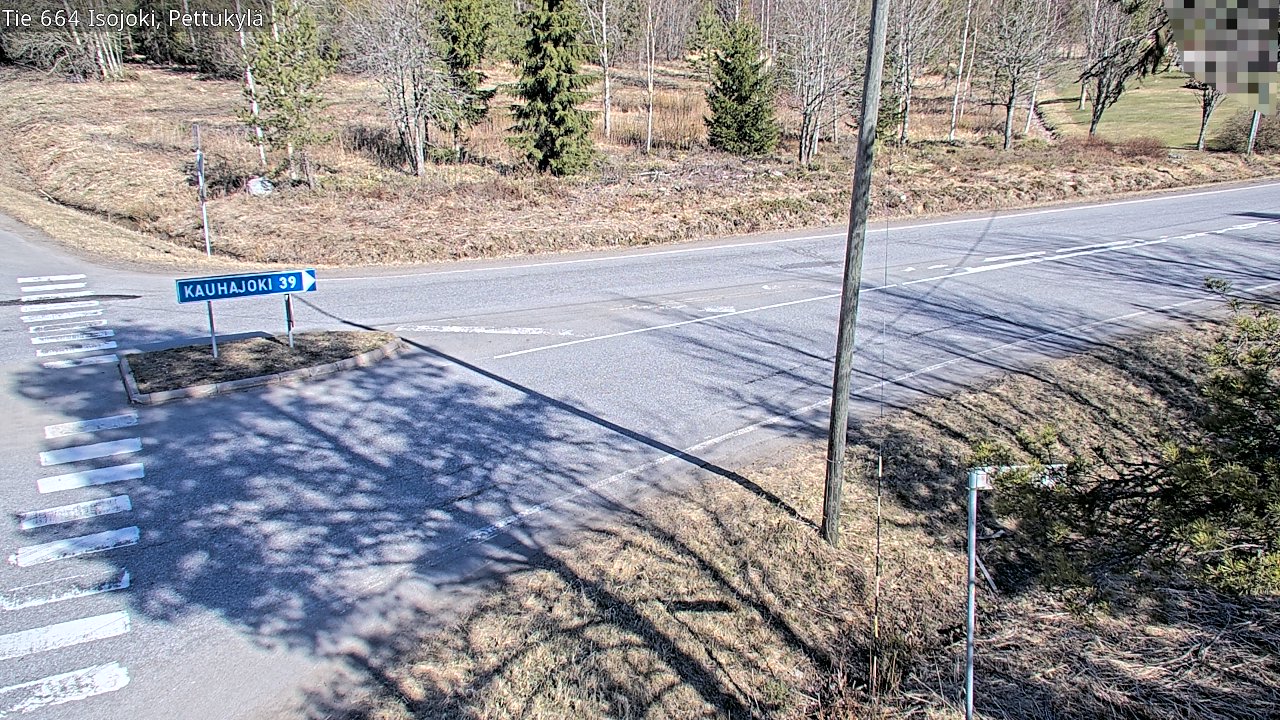 Weather Camera Image Väg 664 Storå Pettukylä, Isojoki, Etelä-Pohjanmaa