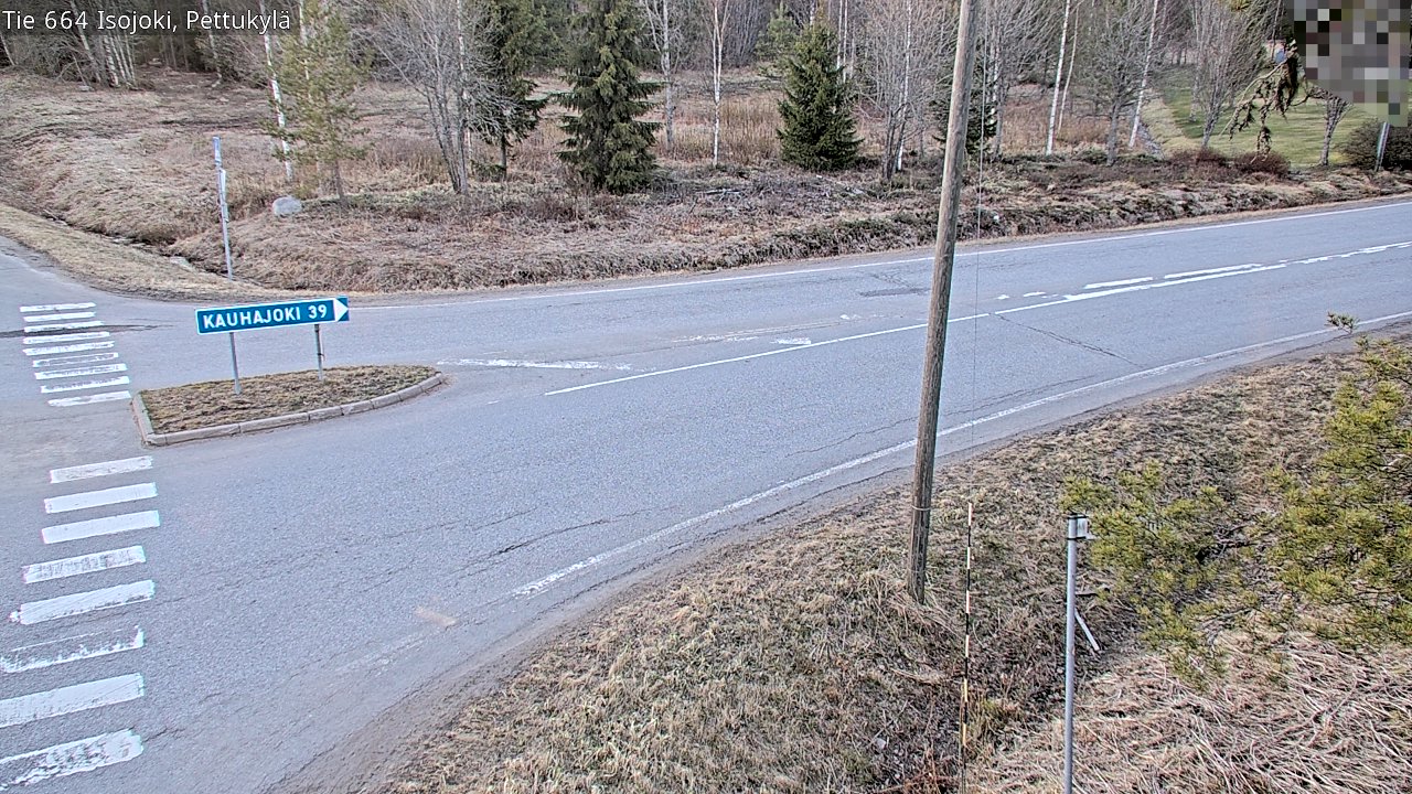 Weather Camera Image Väg 664 Storå Pettukylä, Isojoki, Etelä-Pohjanmaa