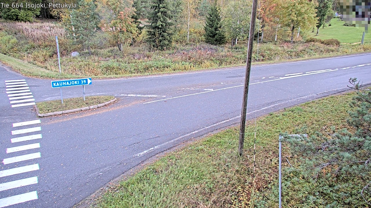 Weather Camera Image Road 664 Isojoki Pettukylä, Isojoki, Etelä-Pohjanmaa