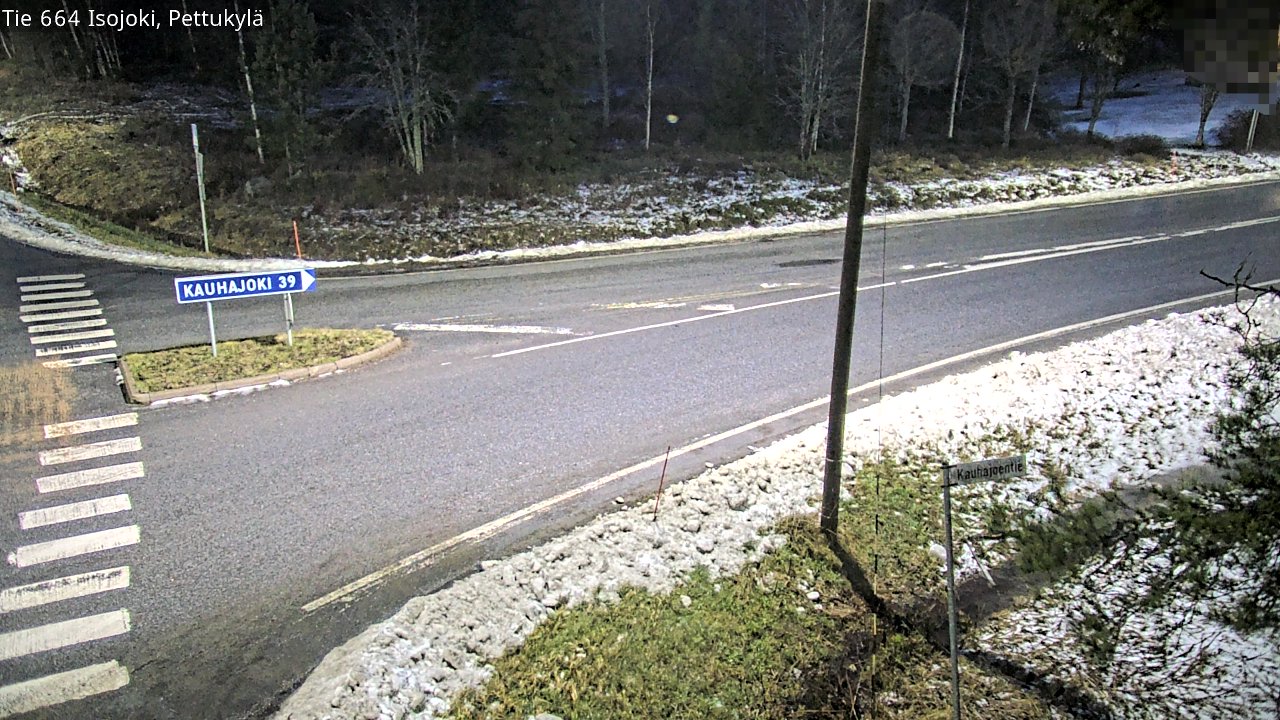 Weather Camera Image Road 664 Isojoki Pettukylä, Isojoki, Etelä-Pohjanmaa