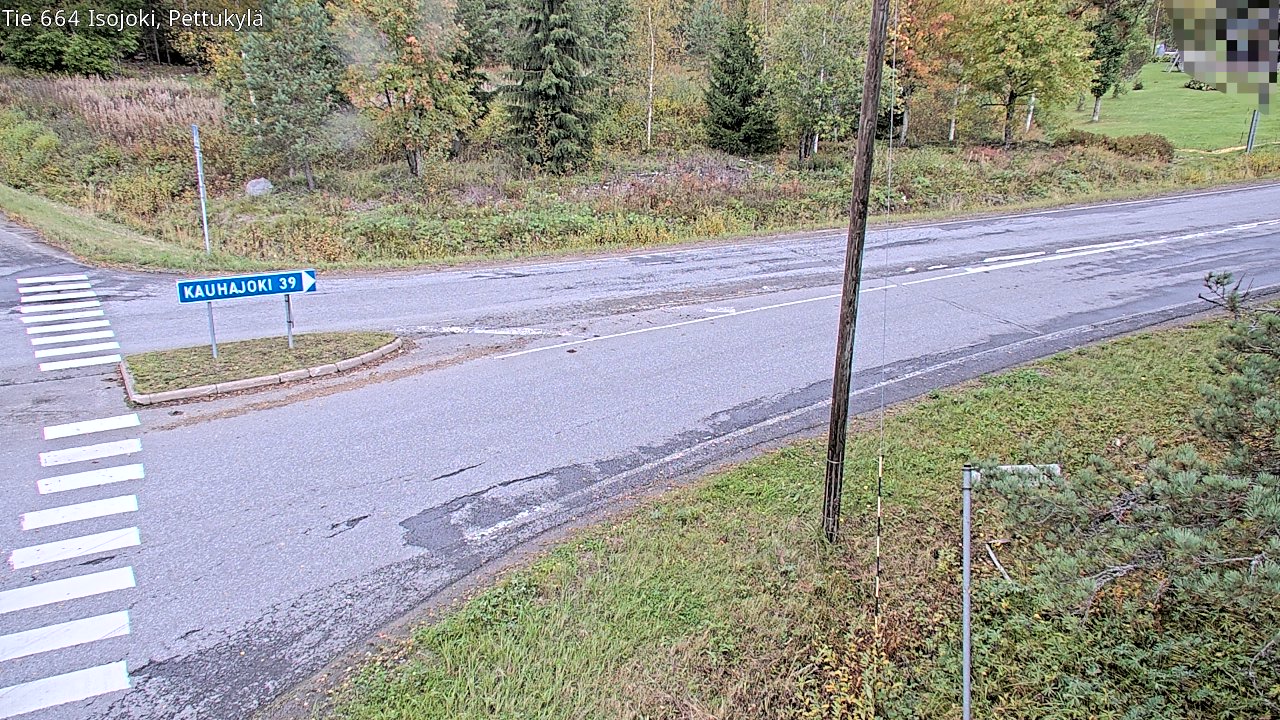 Weather Camera Image Road 664 Isojoki Pettukylä, Isojoki, Etelä-Pohjanmaa