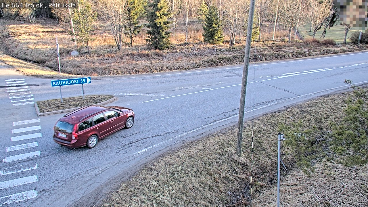 Weather Camera Image Road 664 Isojoki Pettukylä, Isojoki, Etelä-Pohjanmaa
