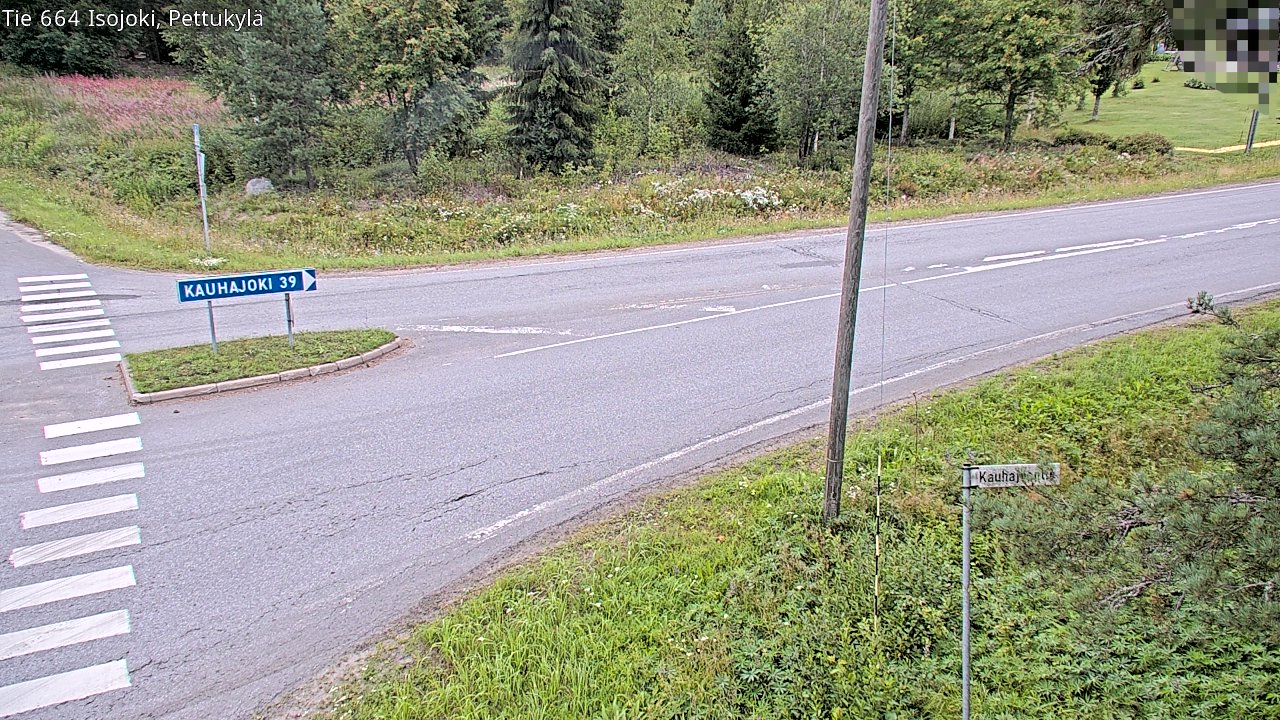 Weather Camera Image Road 664 Isojoki Pettukylä, Isojoki, Etelä-Pohjanmaa