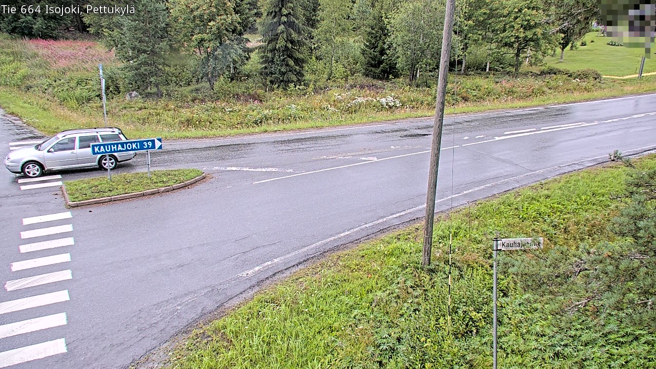 Weather Camera Image Road 664 Isojoki Pettukylä, Isojoki, Etelä-Pohjanmaa
