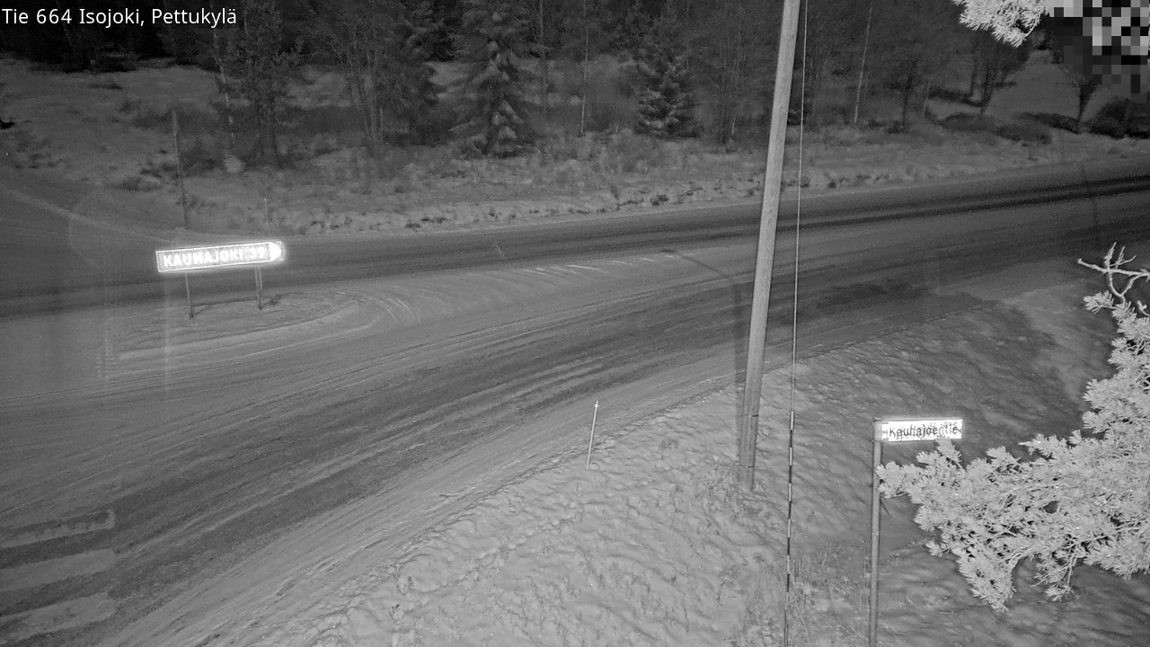 Weather Camera Image Road 664 Isojoki Pettukylä, Isojoki, Etelä-Pohjanmaa