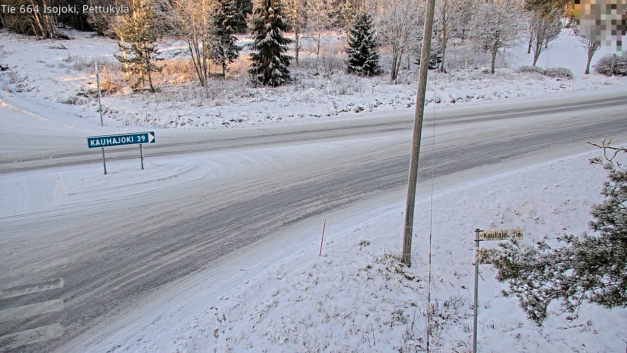 Weather Camera Image Road 664 Isojoki Pettukylä, Isojoki, Etelä-Pohjanmaa