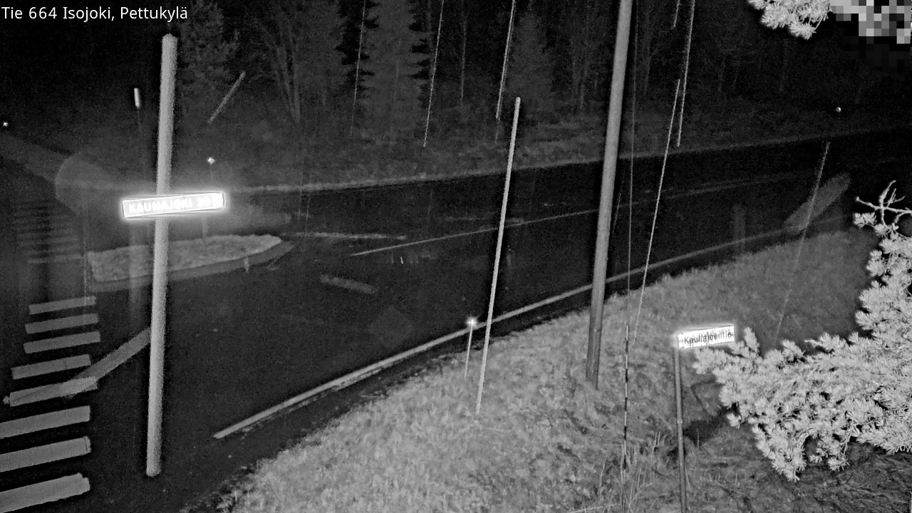 Weather Camera Image Väg 664 Storå Pettukylä, Isojoki, Etelä-Pohjanmaa