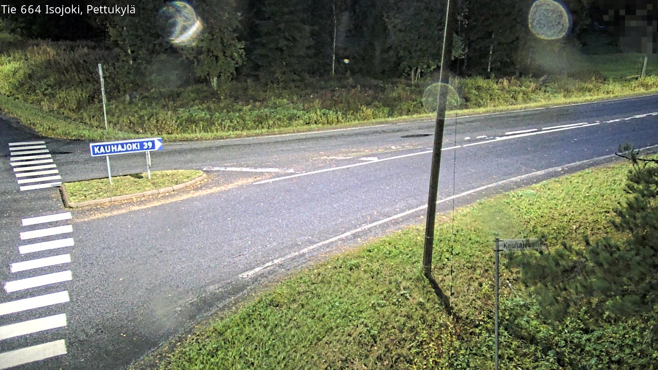 Weather Camera Image Road 664 Isojoki Pettukylä, Isojoki, Etelä-Pohjanmaa