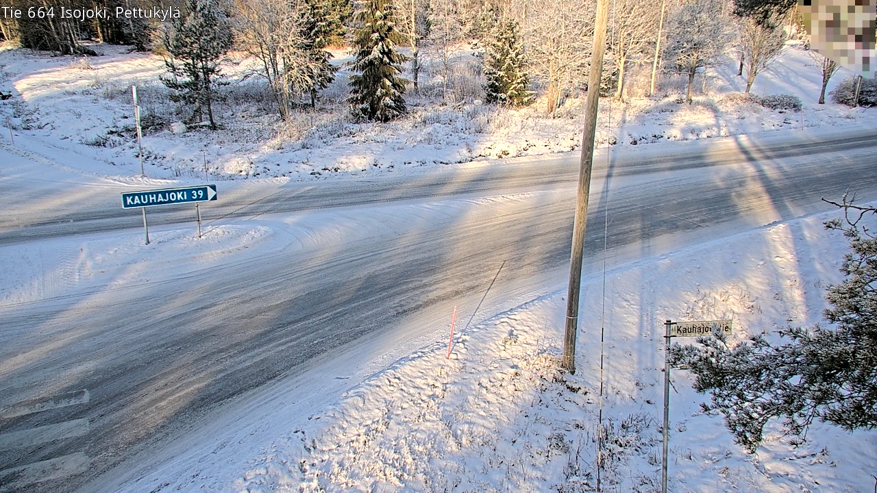 Weather Camera Image Road 664 Isojoki Pettukylä, Isojoki, Etelä-Pohjanmaa