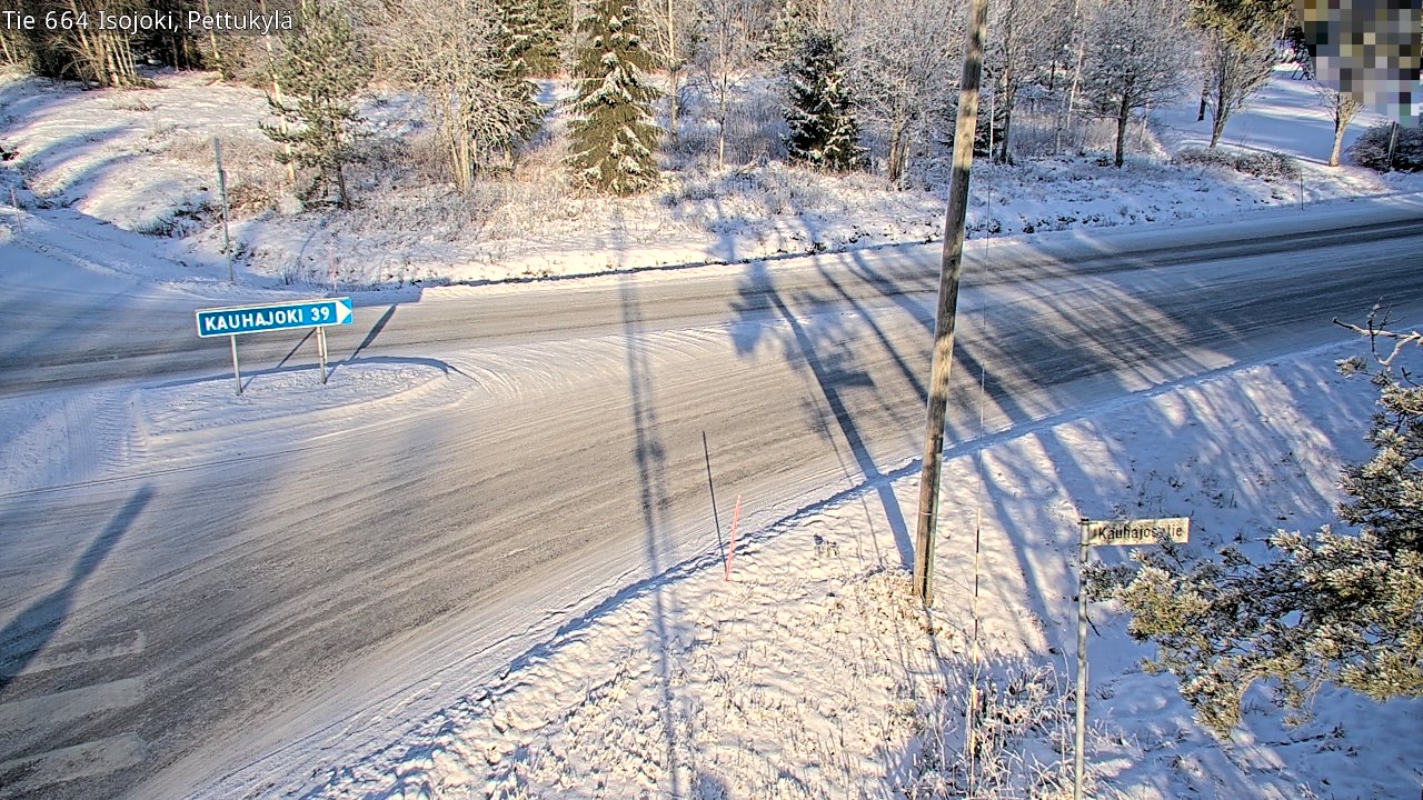 Weather Camera Image Road 664 Isojoki Pettukylä, Isojoki, Etelä-Pohjanmaa
