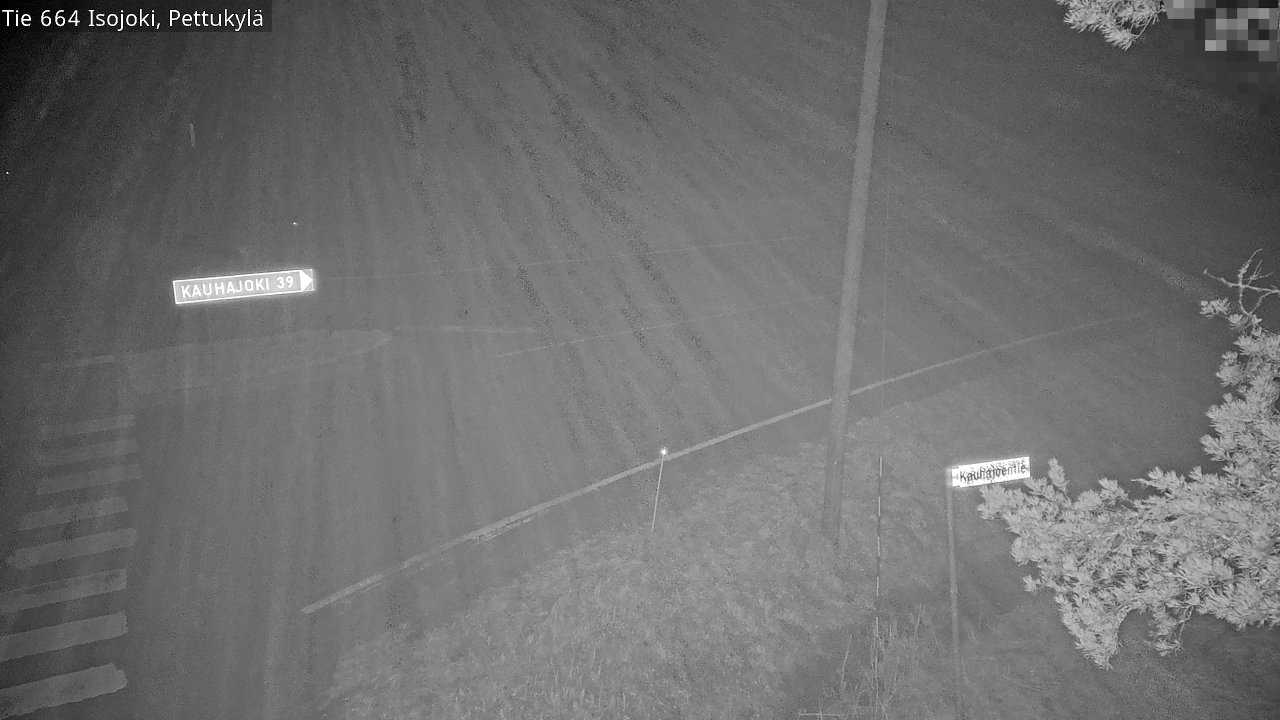 Weather Camera Image Road 664 Isojoki Pettukylä, Isojoki, Etelä-Pohjanmaa