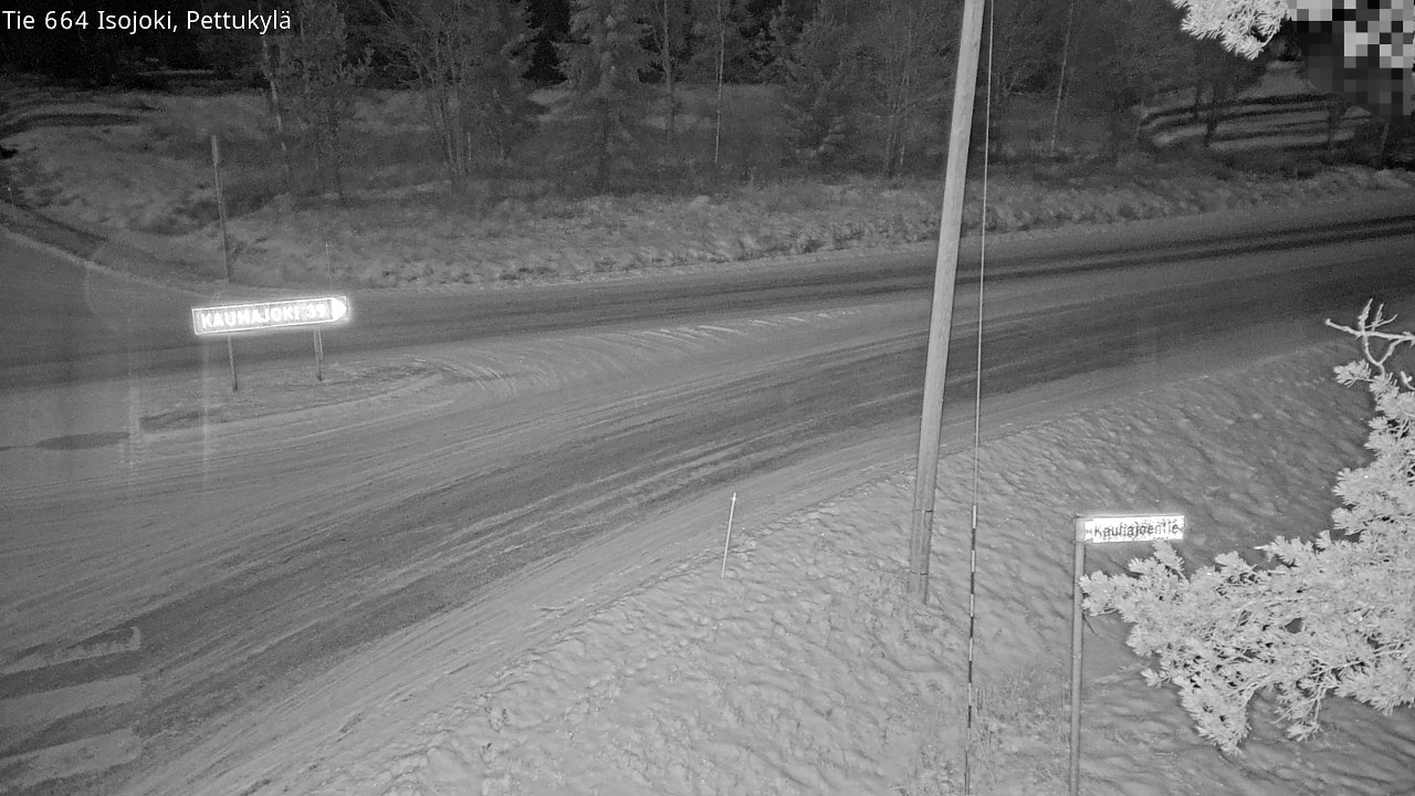 Weather Camera Image Väg 664 Storå Pettukylä, Isojoki, Etelä-Pohjanmaa
