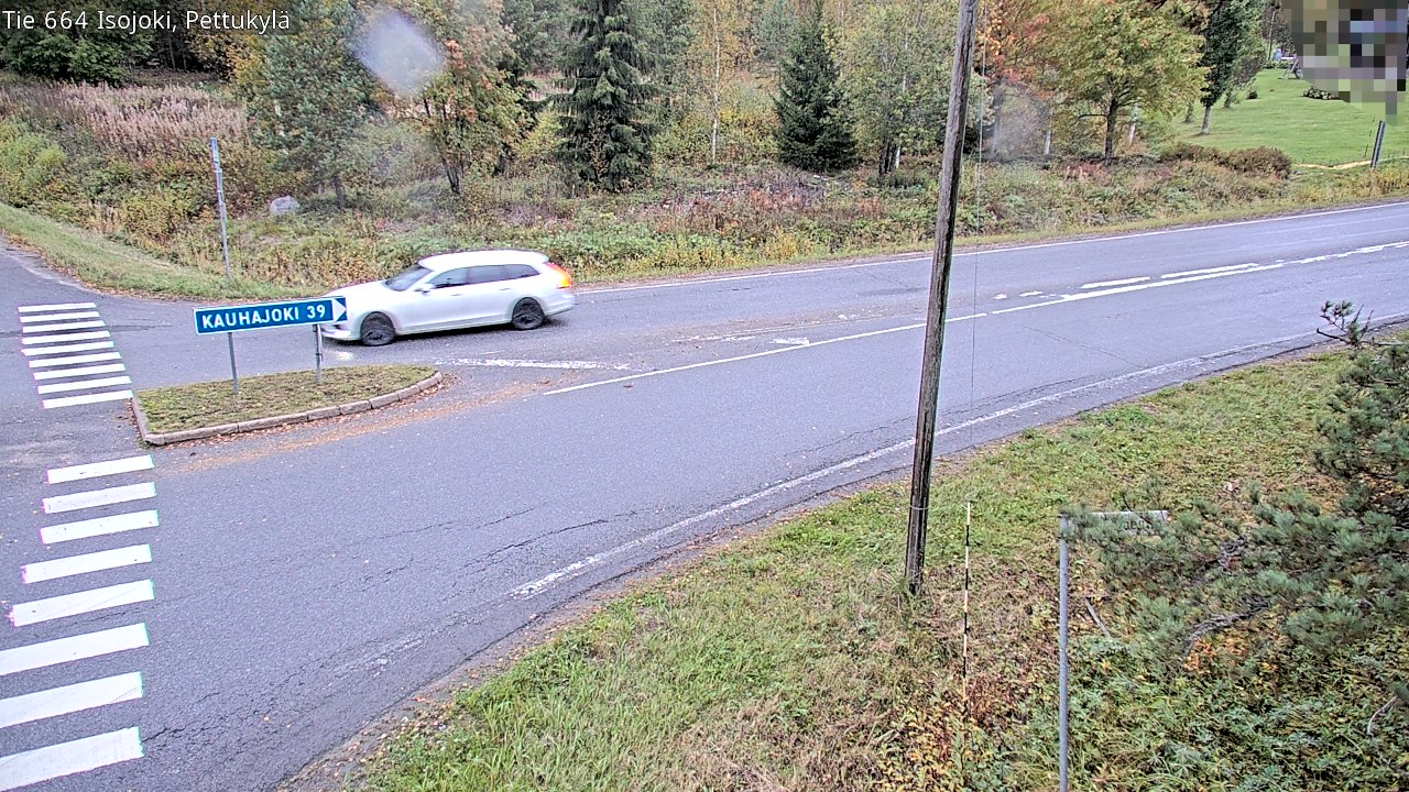 Weather Camera Image Road 664 Isojoki Pettukylä, Isojoki, Etelä-Pohjanmaa