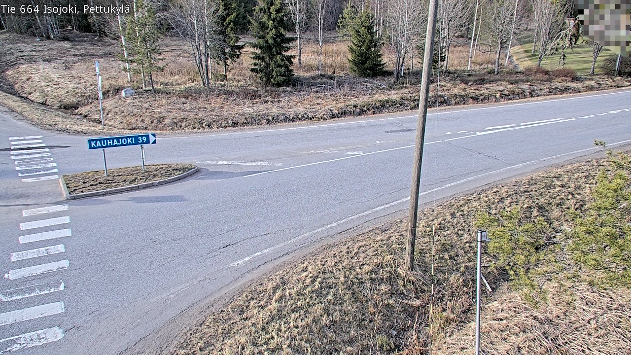Weather Camera Image Väg 664 Storå Pettukylä, Isojoki, Etelä-Pohjanmaa