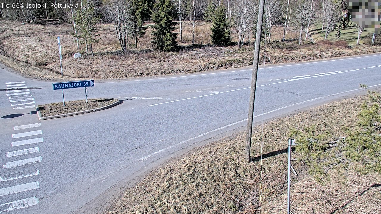 Weather Camera Image Väg 664 Storå Pettukylä, Isojoki, Etelä-Pohjanmaa