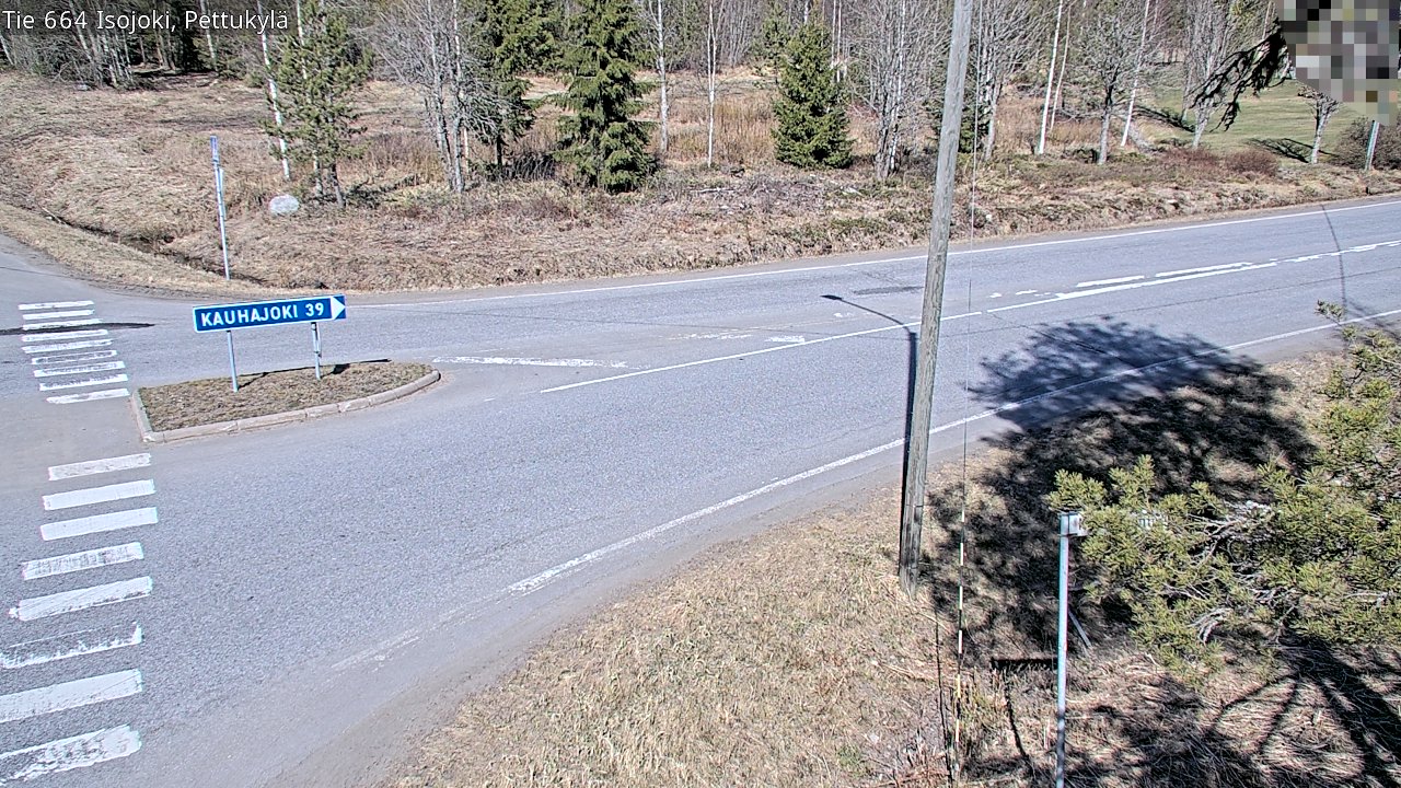 Weather Camera Image Väg 664 Storå Pettukylä, Isojoki, Etelä-Pohjanmaa