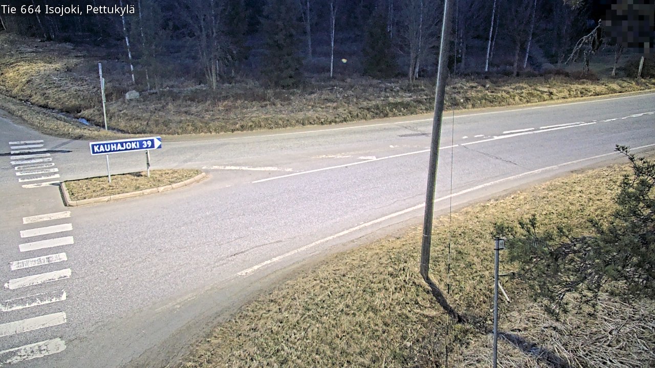 Weather Camera Image Väg 664 Storå Pettukylä, Isojoki, Etelä-Pohjanmaa