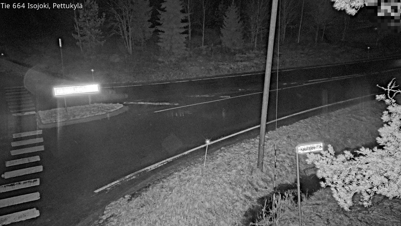 Weather Camera Image Road 664 Isojoki Pettukylä, Isojoki, Etelä-Pohjanmaa