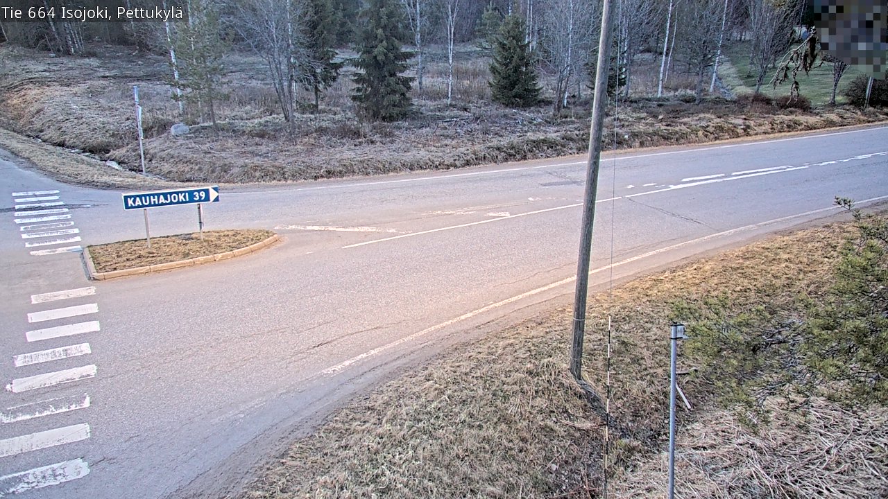 Weather Camera Image Väg 664 Storå Pettukylä, Isojoki, Etelä-Pohjanmaa