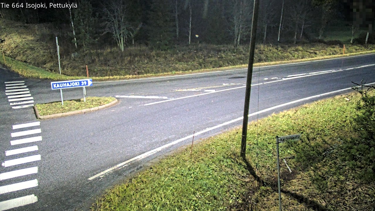 Weather Camera Image Road 664 Isojoki Pettukylä, Isojoki, Etelä-Pohjanmaa