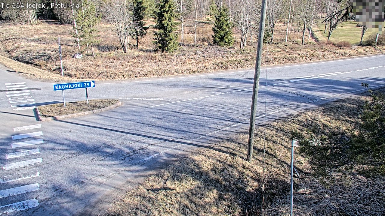Weather Camera Image Väg 664 Storå Pettukylä, Isojoki, Etelä-Pohjanmaa