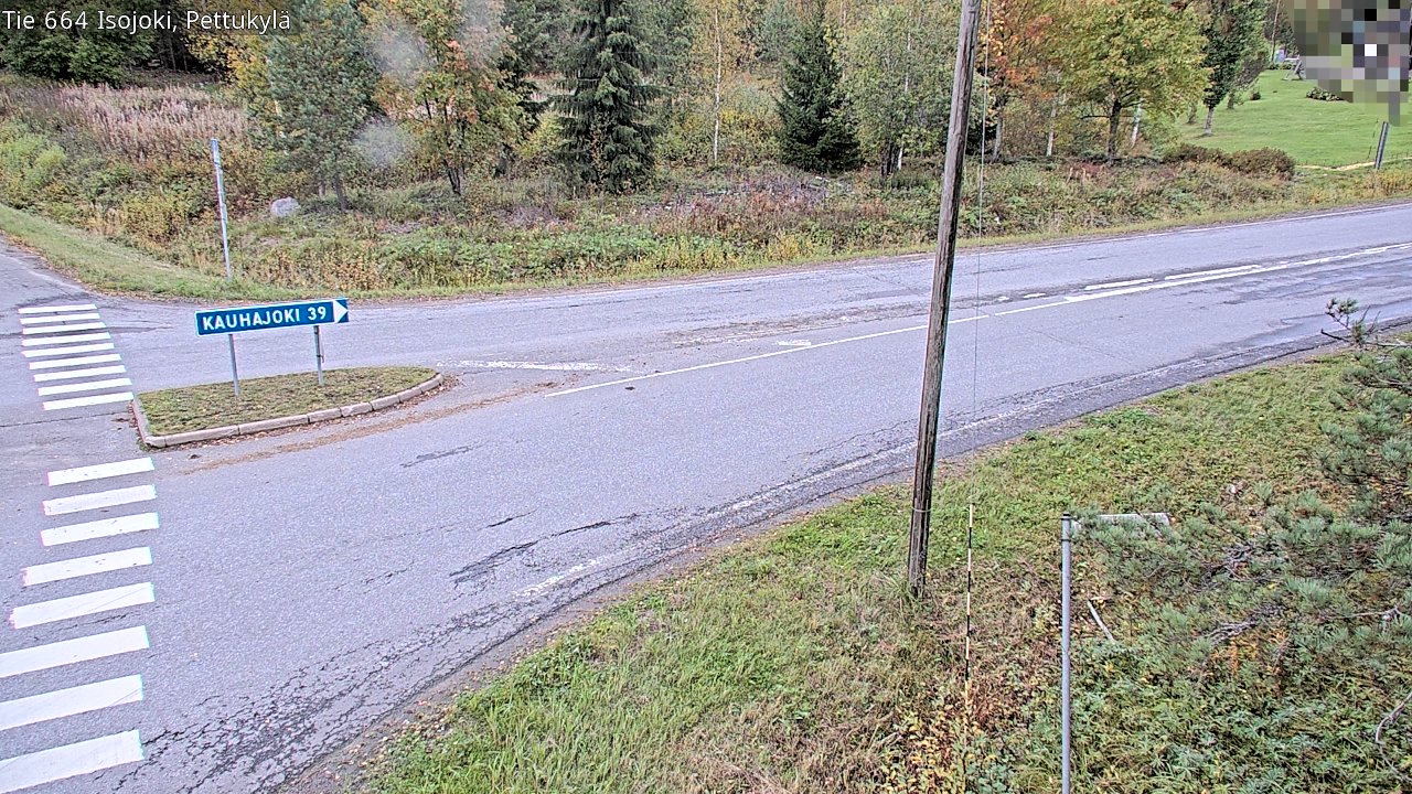 Weather Camera Image Road 664 Isojoki Pettukylä, Isojoki, Etelä-Pohjanmaa