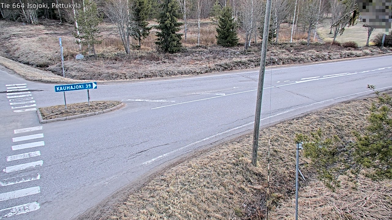 Weather Camera Image Väg 664 Storå Pettukylä, Isojoki, Etelä-Pohjanmaa