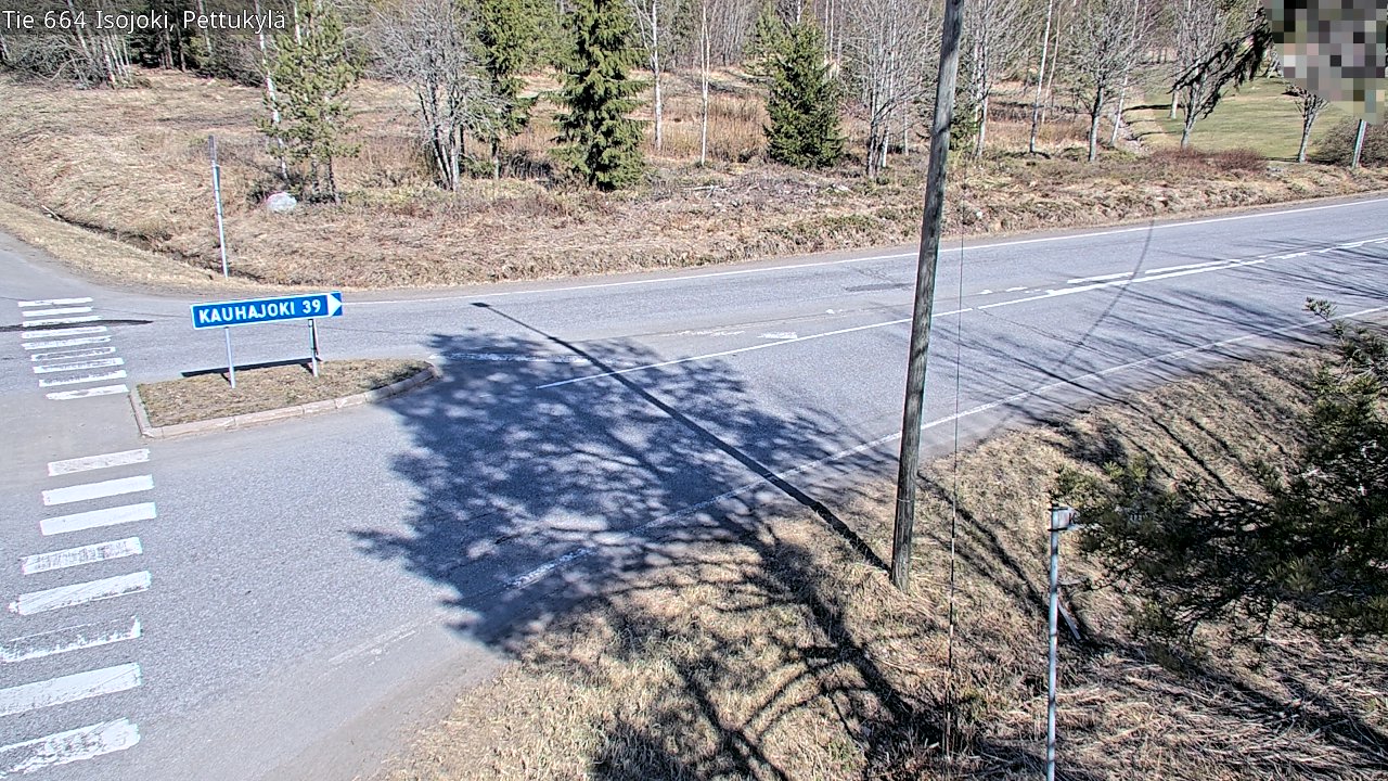 Weather Camera Image Väg 664 Storå Pettukylä, Isojoki, Etelä-Pohjanmaa