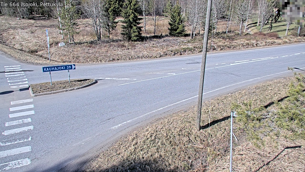 Weather Camera Image Väg 664 Storå Pettukylä, Isojoki, Etelä-Pohjanmaa