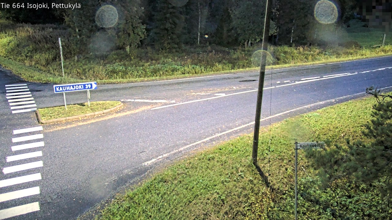 Weather Camera Image Road 664 Isojoki Pettukylä, Isojoki, Etelä-Pohjanmaa