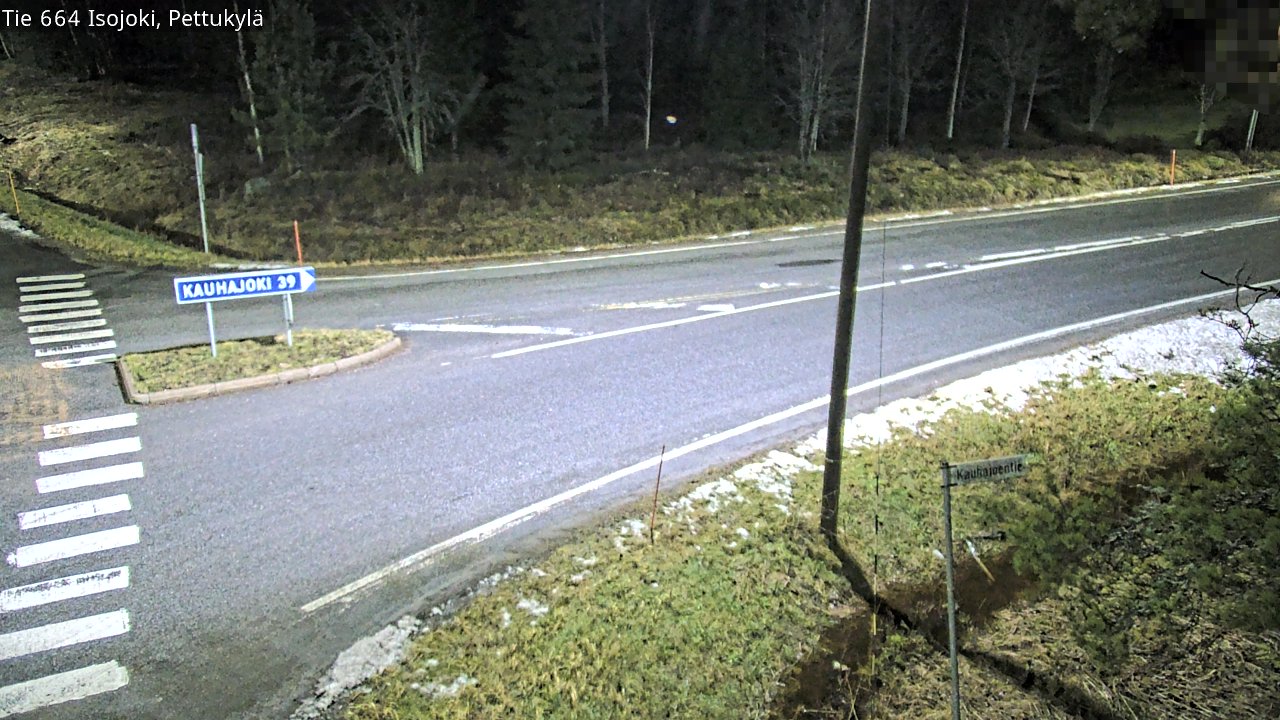 Weather Camera Image Road 664 Isojoki Pettukylä, Isojoki, Etelä-Pohjanmaa