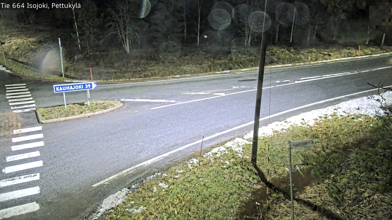 Weather Camera Image Road 664 Isojoki Pettukylä, Isojoki, Etelä-Pohjanmaa
