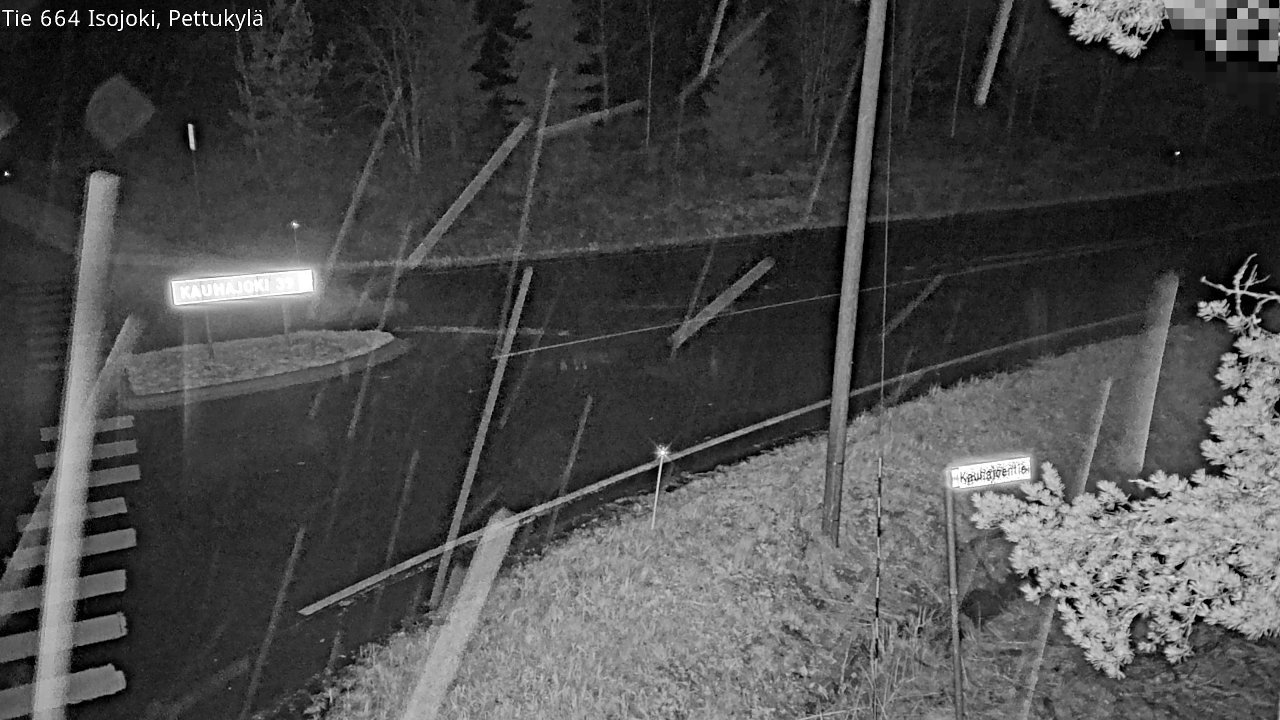 Weather Camera Image Väg 664 Storå Pettukylä, Isojoki, Etelä-Pohjanmaa