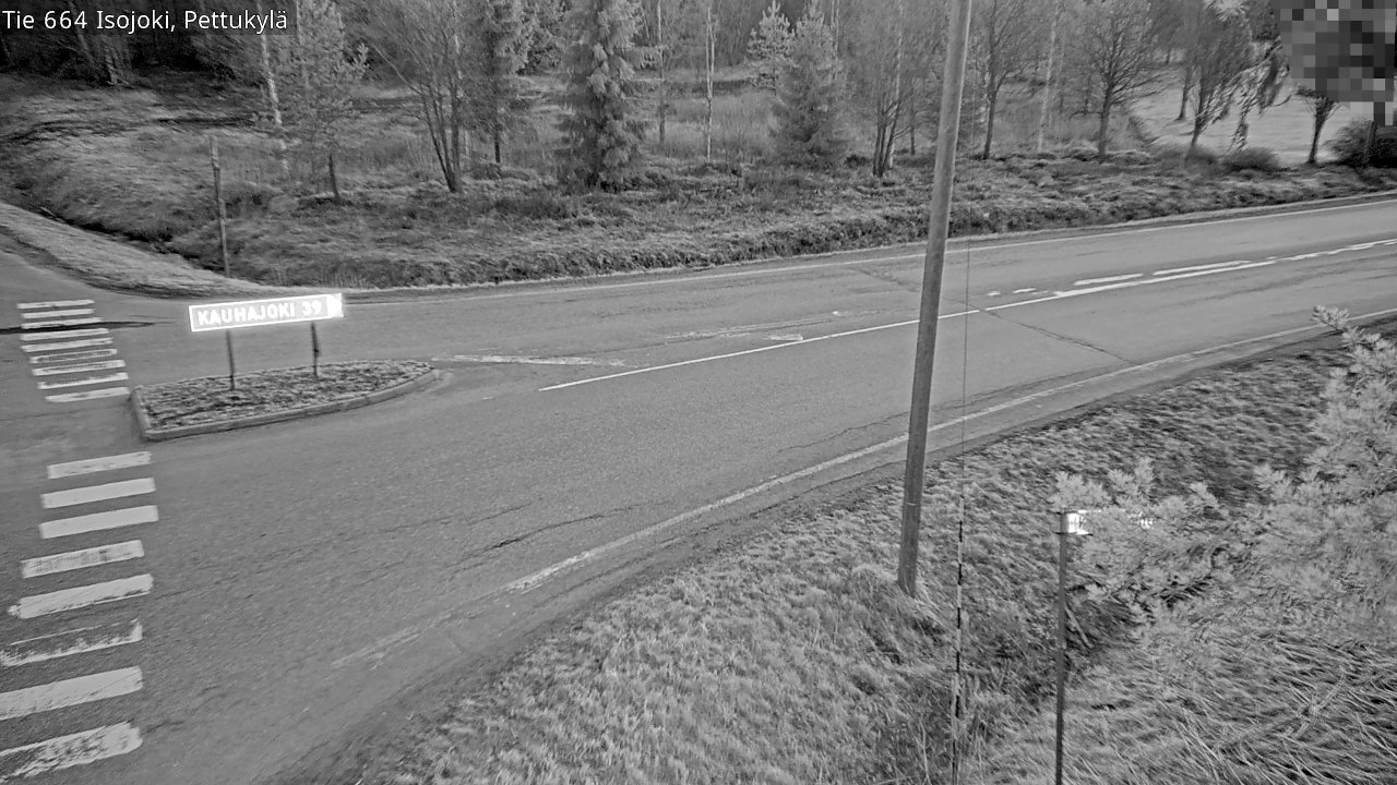 Weather Camera Image Road 664 Isojoki Pettukylä, Isojoki, Etelä-Pohjanmaa