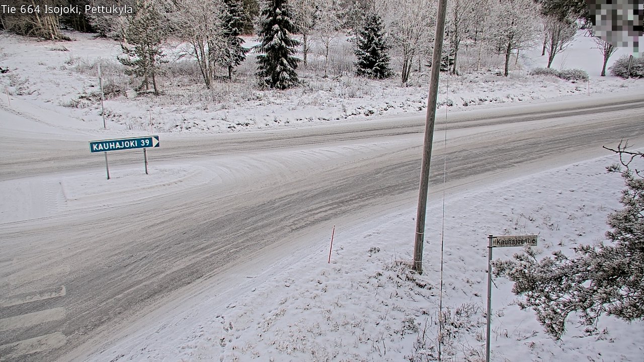 Weather Camera Image Road 664 Isojoki Pettukylä, Isojoki, Etelä-Pohjanmaa