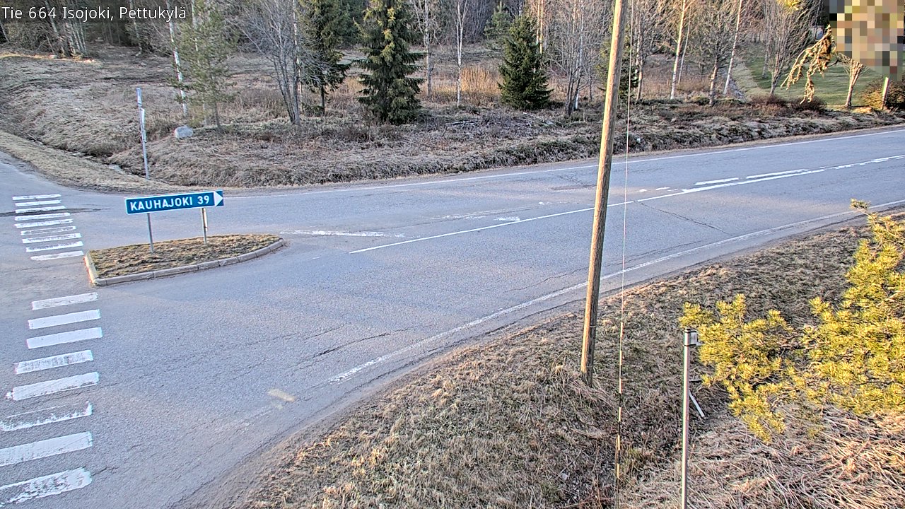 Weather Camera Image Väg 664 Storå Pettukylä, Isojoki, Etelä-Pohjanmaa
