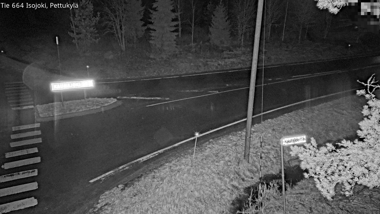 Weather Camera Image Road 664 Isojoki Pettukylä, Isojoki, Etelä-Pohjanmaa