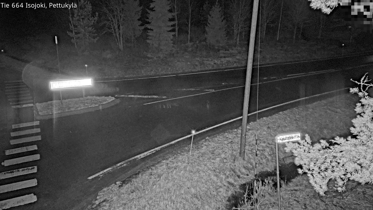 Weather Camera Image Road 664 Isojoki Pettukylä, Isojoki, Etelä-Pohjanmaa