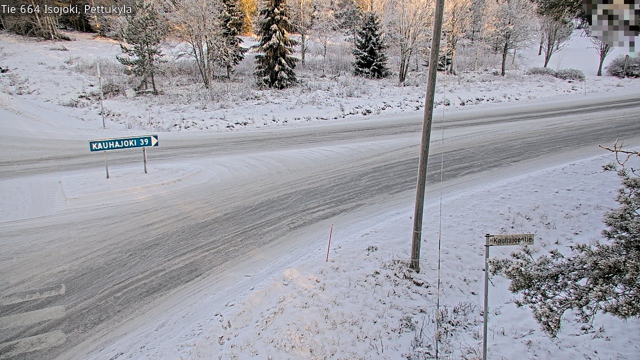 Weather Camera Image Road 664 Isojoki Pettukylä, Isojoki, Etelä-Pohjanmaa