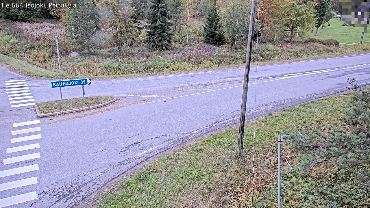 Weather Camera Image Road 664 Isojoki Pettukylä, Isojoki, Etelä-Pohjanmaa