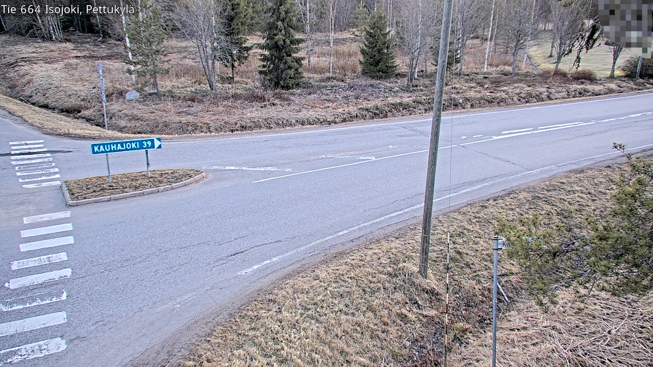 Weather Camera Image Road 664 Isojoki Pettukylä, Isojoki, Etelä-Pohjanmaa