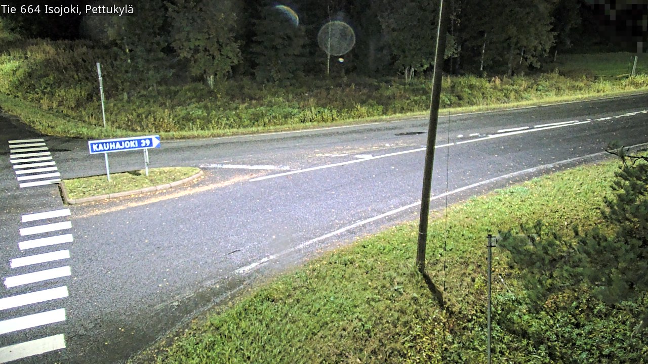 Weather Camera Image Road 664 Isojoki Pettukylä, Isojoki, Etelä-Pohjanmaa