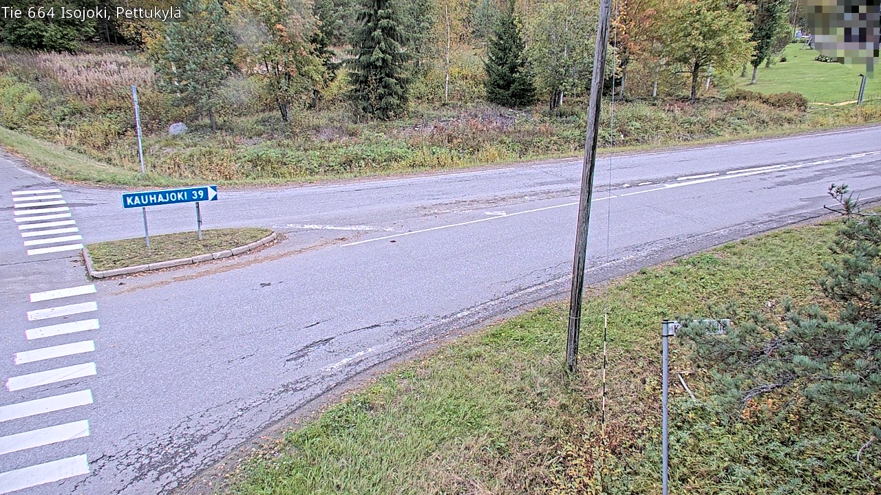 Weather Camera Image Road 664 Isojoki Pettukylä, Isojoki, Etelä-Pohjanmaa