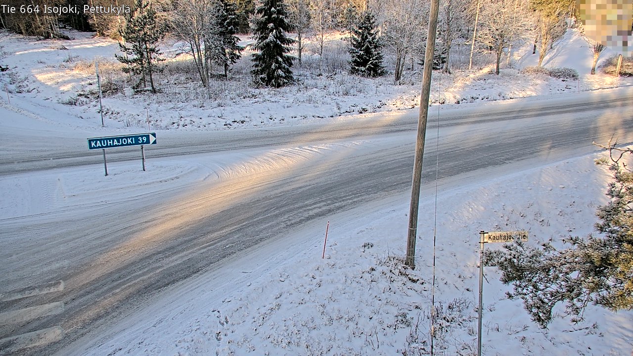 Weather Camera Image Road 664 Isojoki Pettukylä, Isojoki, Etelä-Pohjanmaa