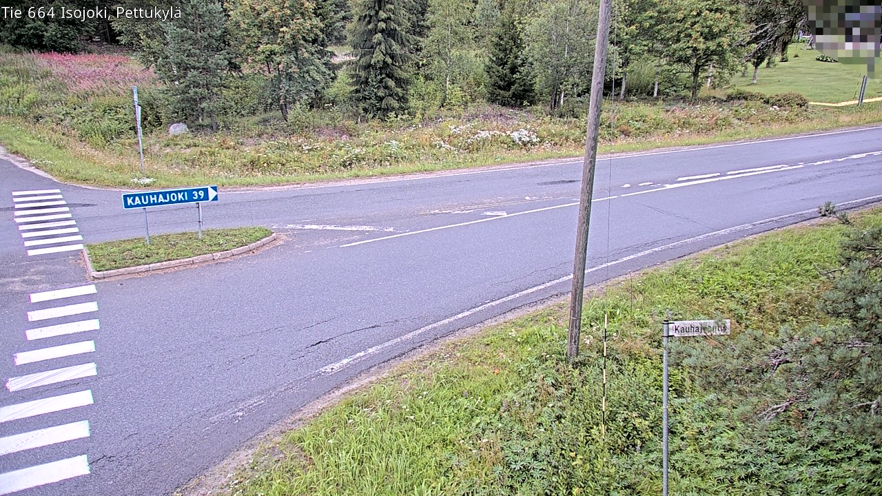 Weather Camera Image Road 664 Isojoki Pettukylä, Isojoki, Etelä-Pohjanmaa