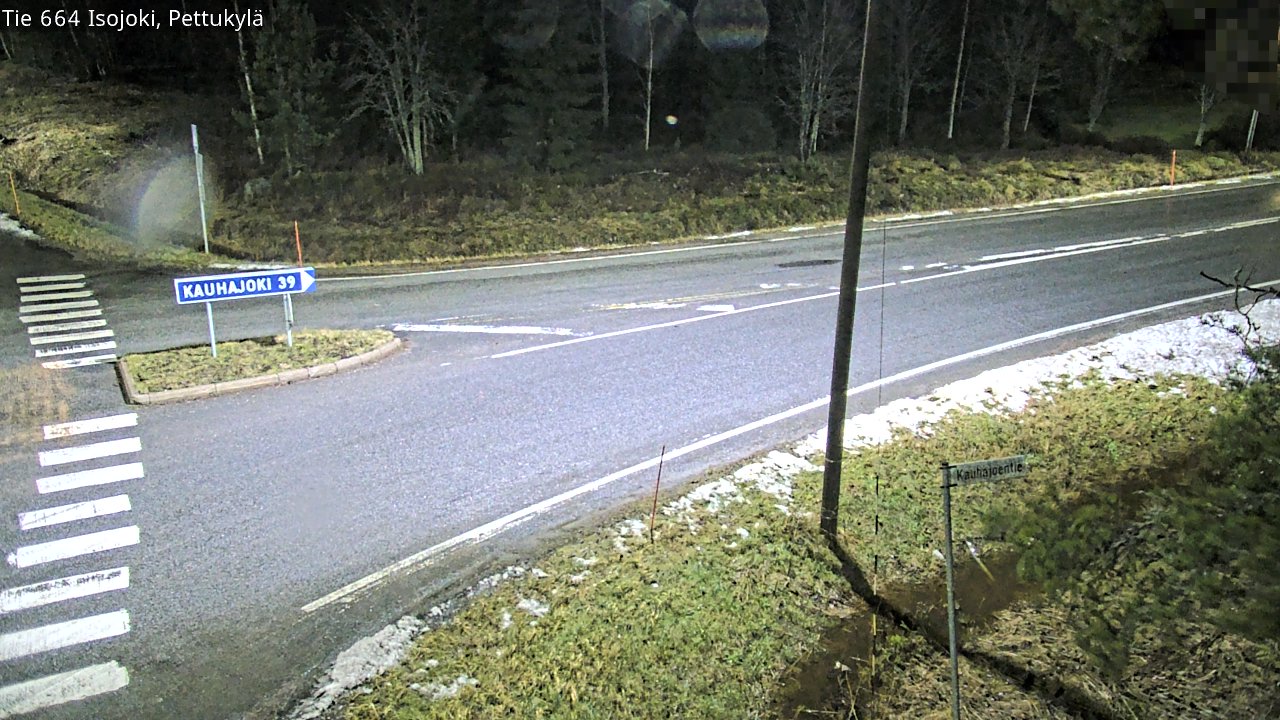 Weather Camera Image Road 664 Isojoki Pettukylä, Isojoki, Etelä-Pohjanmaa