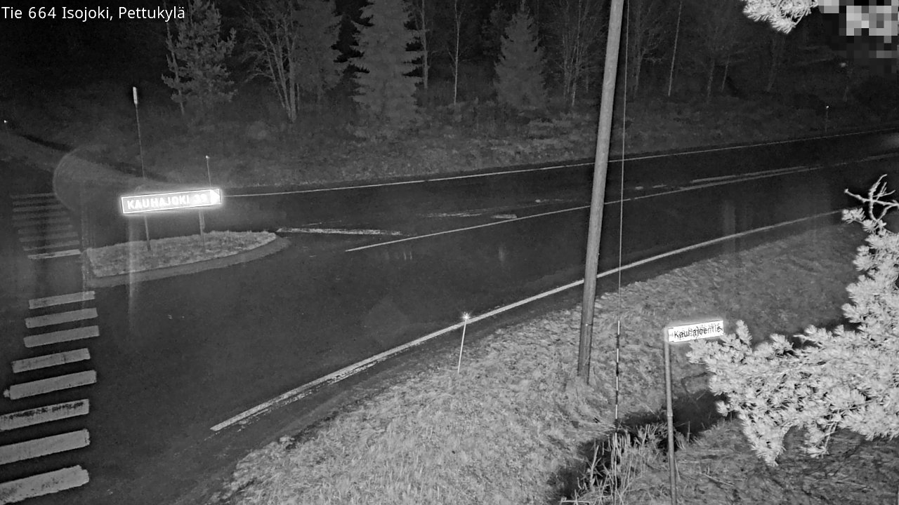 Weather Camera Image Road 664 Isojoki Pettukylä, Isojoki, Etelä-Pohjanmaa